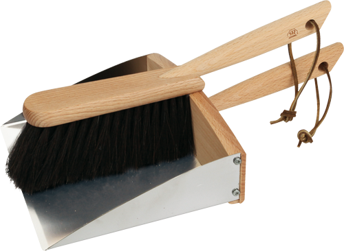 dustpan/hand brush set with magnet