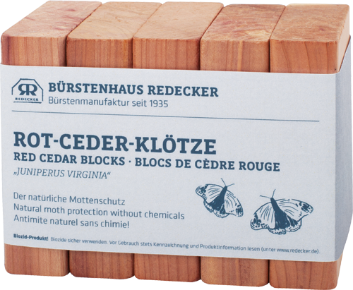 Rot-Ceder-Klötze