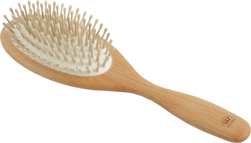 wooden hairbrush