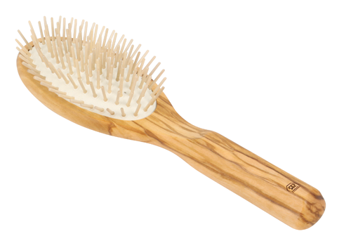 wooden hairbrush