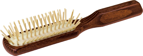 wooden hairbrush