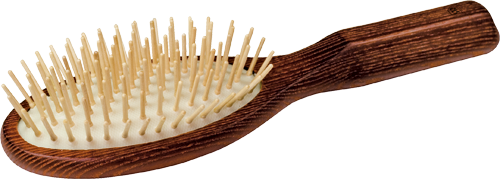 wooden hairbrush