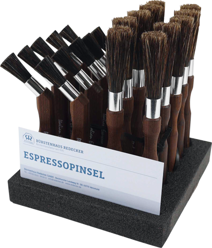 Espressopinsel-Display