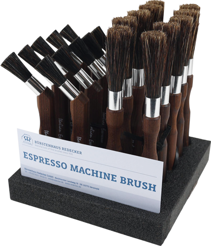 espresso maker brush display