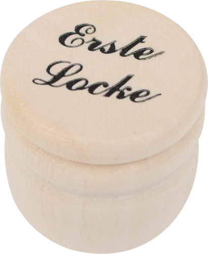 Holzdose „Erste Locke"
