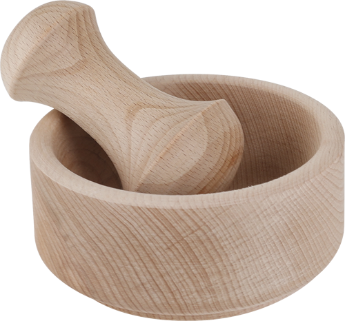 Mortar with pestle