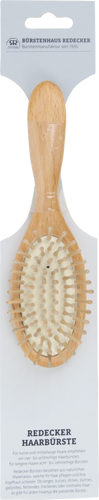 Brosse à cheveux en bois avec pictos boules