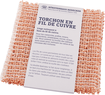 Torchon en fil de cuivre