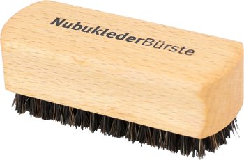 Nubuklederbürste