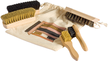 Set de brosses à chaussures de voyage