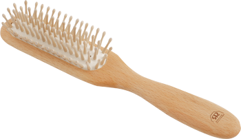 Brosse à cheveux en bois avec pictos boules