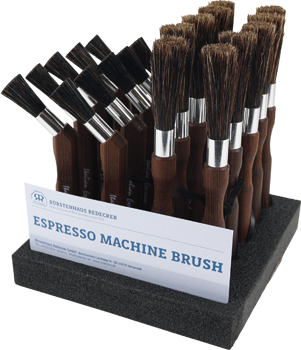 espresso maker brush display