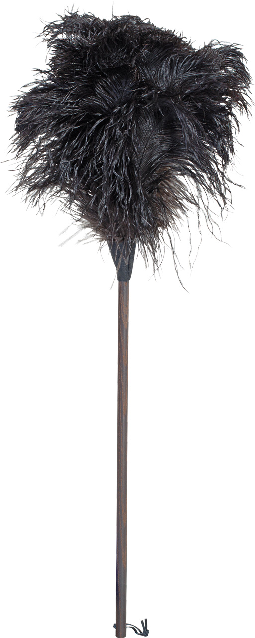 Black ostrich feather duster online